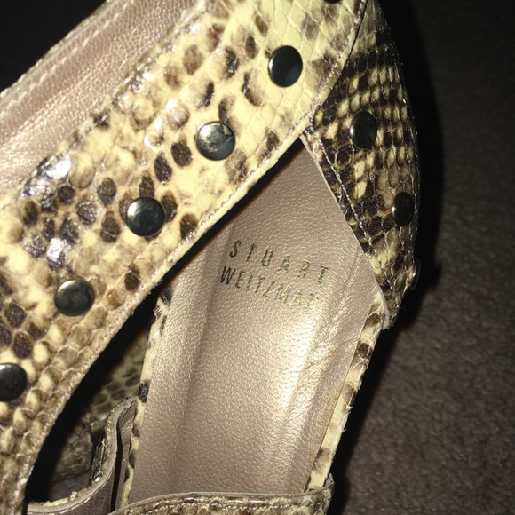 Stuart Weitzman snakeskin heels - Picture 2 of 3